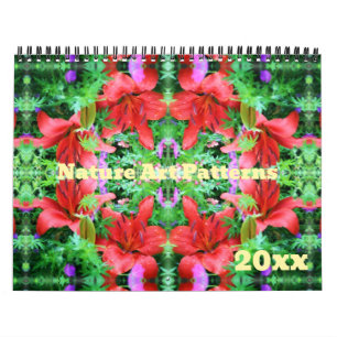 Calendário Padrões de Arte da Natureza