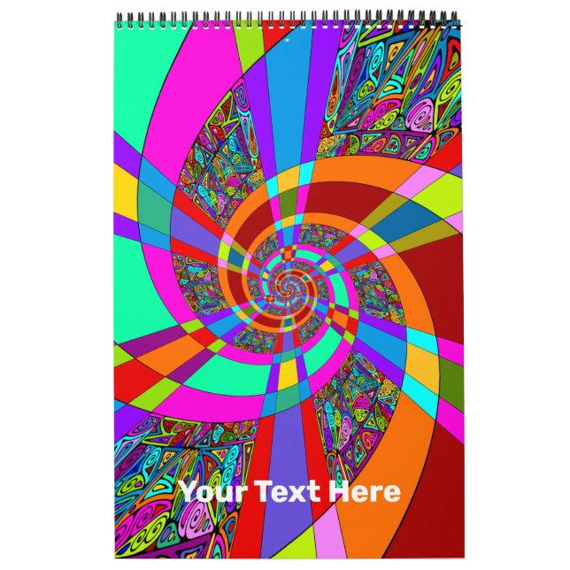 Calendário Padrões De Mão E Digitalmente Pintados Artigo 3.º  (Capa)