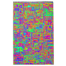 Calendário Padrões Digitalmente Pintados À Mão Artigo 42º