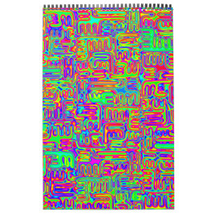 Calendário Padrões Digitalmente Pintados À Mão Artigo 42º