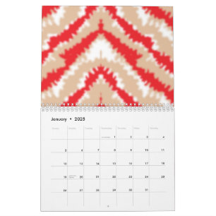 Calendário Padrões e motivos de textura vermelha, laranja e r