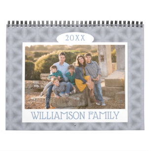 Calendário Padrões Sazonais de Fotos de Família de 2027