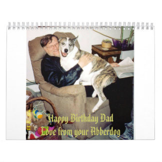 Calendário Pai do feliz aniversario, amor de seu Abberdog
