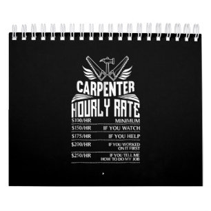 Calendário Pai Engraçado do Excelente de madeira do carpinte
