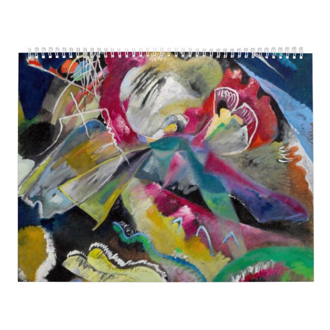 Calendário Painting with White Lines - Wassily Kandisnky (Capa)