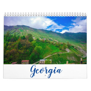 Calendário Paisagem da Arquitetura Natural de Georgia Tbilisi