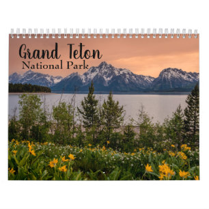 Calendário Paisagem do Parque Nacional Grand Teton