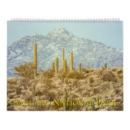 Calendário Paisagem do Parque Nacional Saguaro