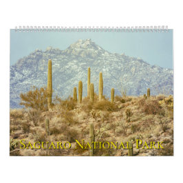 Calendário Paisagem do Parque Nacional Saguaro