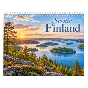 Calendário Paisagem Invernal na Finlândia