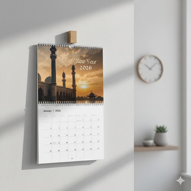 Calendário Paisagem Islâmico 2026 (Criador carregado)
