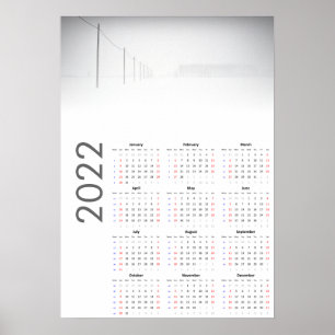 Calendário Paisagem Nevada 2022 Poster