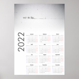 Calendário Paisagem Nevada 2022 Poster