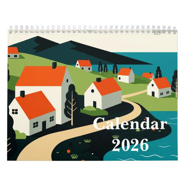 Calendário Paisagem rural pitoresca (Capa)