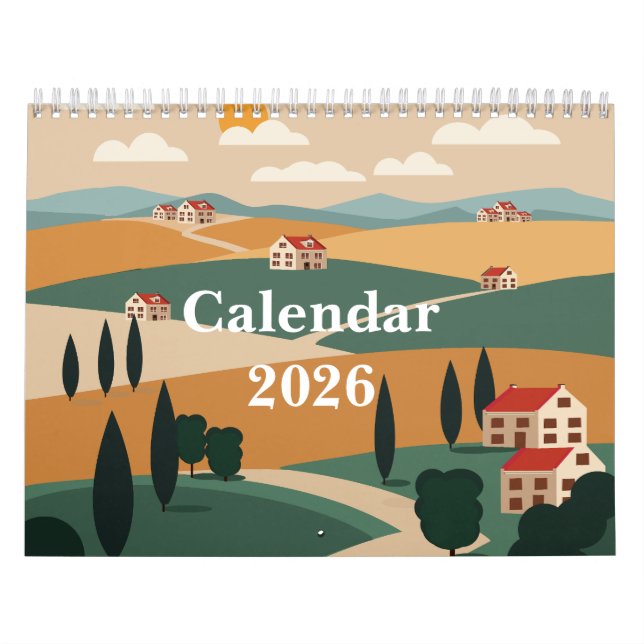 Calendário Paisagem rural pitoresca (Capa)
