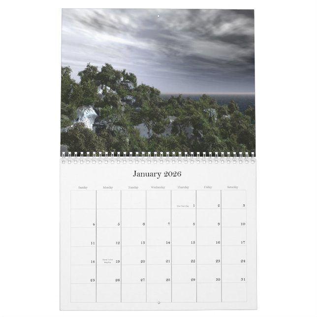 Calendário Paisagens 2011 (Jan 2026)