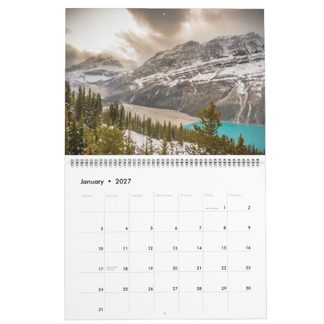 Calendário Paisagens 2014 (Jan 2027)