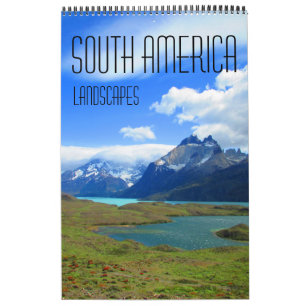 Calendário paisagens da américa do sul (com localizações)