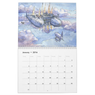 Calendário Paisagens da fantasia