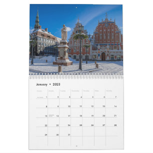 Calendário paisagens da Letónia