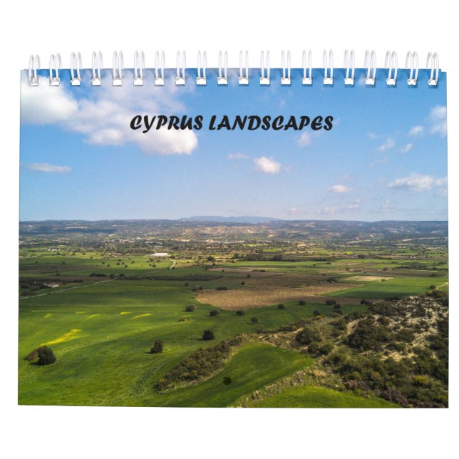 calendário Paisagens de Chipre (Verso)