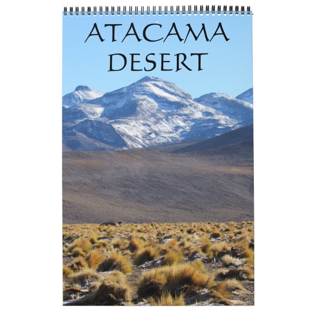 Calendário paisagens do deserto do atacama (Capa)