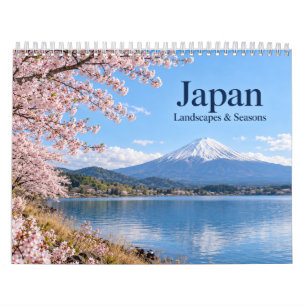 Calendário Paisagens e Estações do Japão - Natureza Cênica