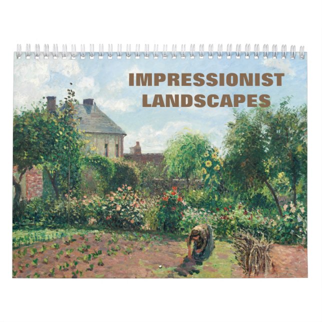 Calendário Paisagens impressionistas - Pinturas de obras-prim (Capa)