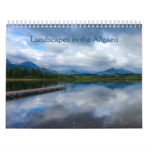 Calendário Paisagens no Allgäu, Baviera, Alemanha