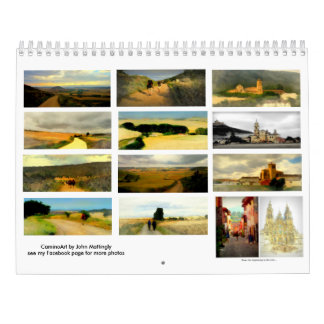 Calendário Paisagens pintadas ao longo do Camino de Santiago