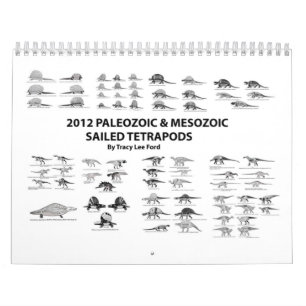 Calendário Palaeozoic 2012 e Tetrapods navegado Mesozoic