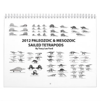 Calendário Palaeozoic 2012 e Tetrapods navegado Mesozoic