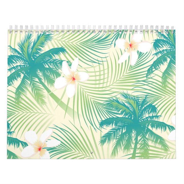 Calendário Palmeiras tropicais de verão (Capa)
