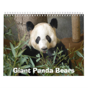 Calendário panda117, ursos de panda gigante