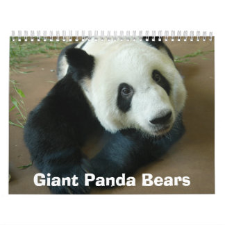 Calendário panda118, ursos de panda gigante
