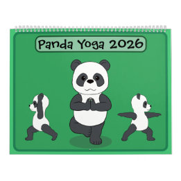 Calendário Pandas in Yoga Poses Calendar