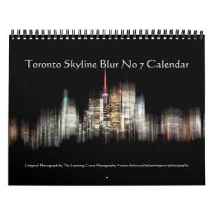 Calendário Panorama de Toronto Desfocado Nº 7