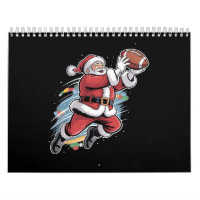 Papai Noel Jogando Futebol Americano Natal