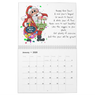 Calendário Papai Noel temático