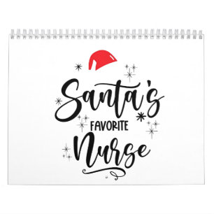 Calendário Papais noeis Favoritos Enfermeira Natal