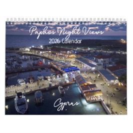 Calendário Paphos Night Views 2026 Calendar by Paphos Life