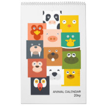 Calendário para Crianças de Animais