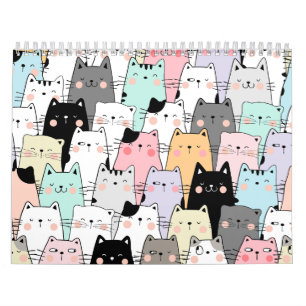 calendário para gatos 2024