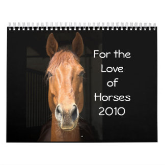 Calendário Para o amor dos cavalos 2010