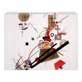 Calendário Parallel Diagonals Wassily Kandinsky