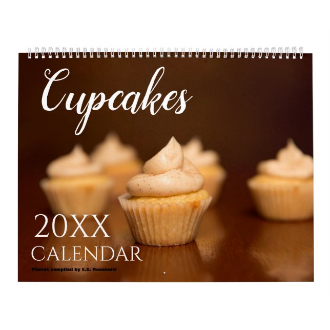 Calendário Parede de Comida Cupcake 2027 (Capa)