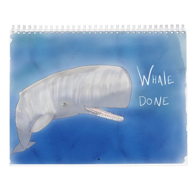 Calendário Parede (Off-the-): Cartuns da vida selvagem (Verso)