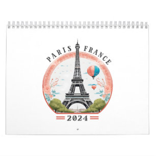 Calendário Paris França 2024 Calendários, Paris França 2024
