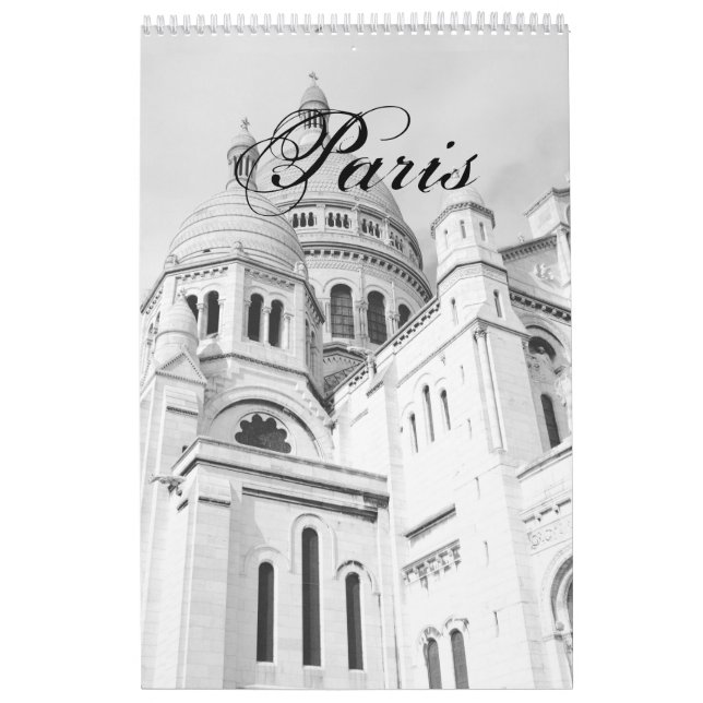 Calendário Paris Photography Montmartre Sacré-Coeur Fotokunst (Capa)