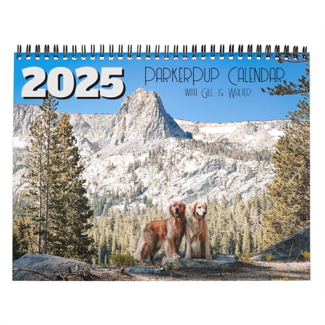 Calendário ParkerPup 2025 ... com Gill & Walter (Capa)